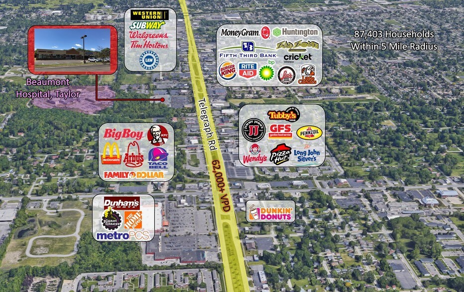 More Photos Of 9830-9860 Telegraph Rd, Taylor Storefront For Lease