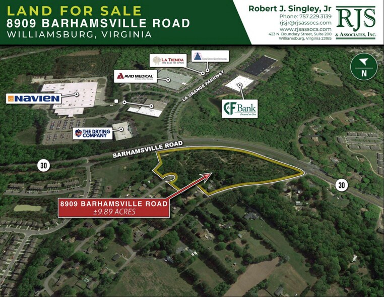 Primary Photo Of 8909 Barhamsville Rd, Toano Land For Sale