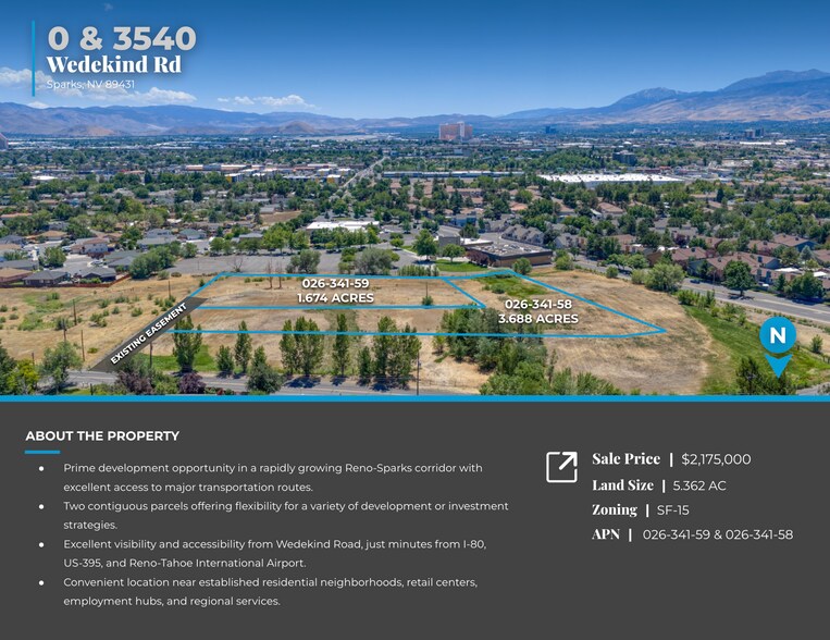 More Photos Of 3540 Wedekind Rd, Sparks Land For Sale