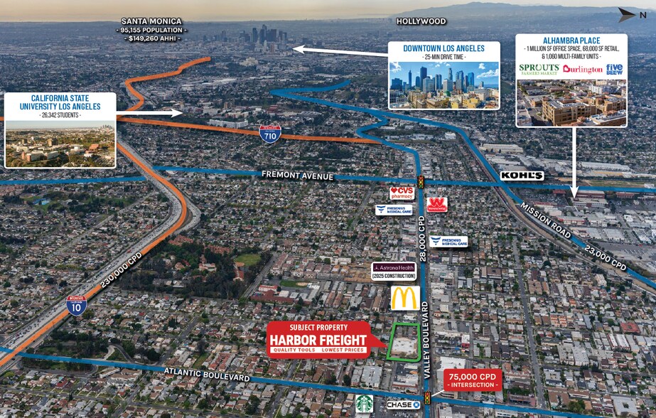 More Photos Of 1200 W Valley Blvd, Alhambra Freestanding For Sale