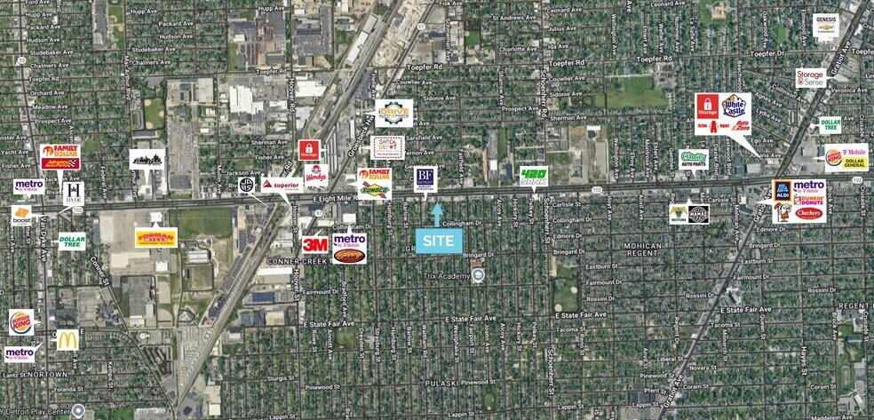 More Photos Of 12800 8 Mile Rd, Detroit Storefront For Sale