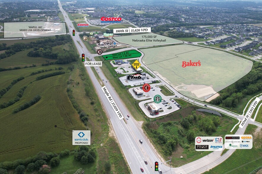 More Photos Of 180th & Maple, Elkhorn Land For Lease