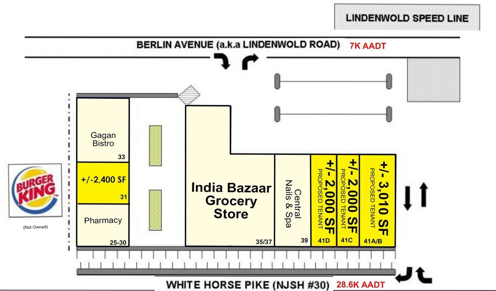 More Photos Of 25-41 S White Horse Pike, Stratford Unknown For Lease