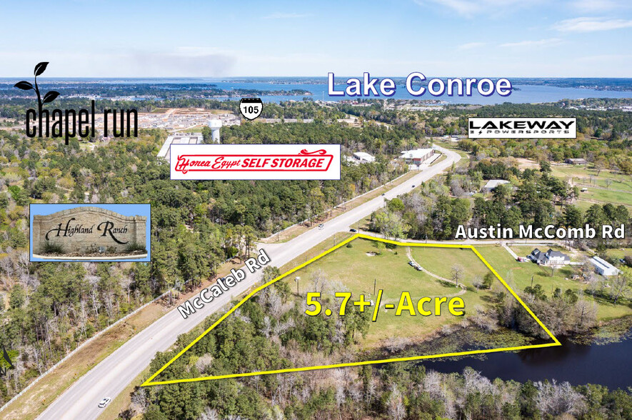 Primary Photo Of 5.7+/-Ac SEC McCaleb Rd & Austin McComb rd, Montgomery Land For Sale