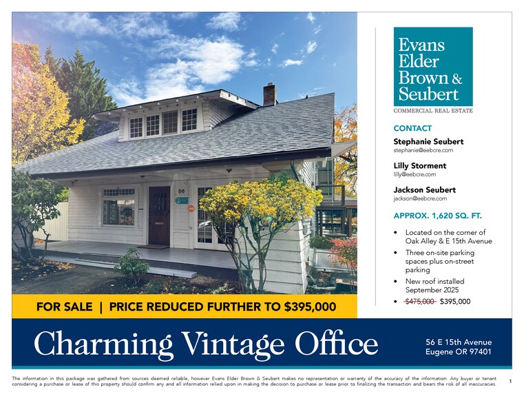 More Photos Of 56 E 15th Ave, Eugene Office For Sale