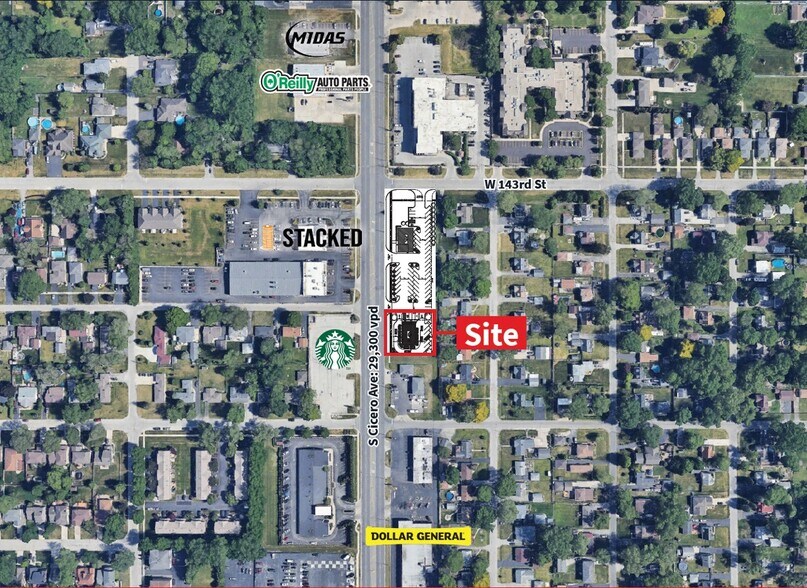 Primary Photo Of 14301 Cicero Ave, Crestwood Fast Food For Lease