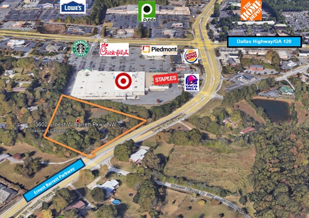 More Photos Of 3602 Ernest W. Barrett Parkway, Marietta Land For Sale