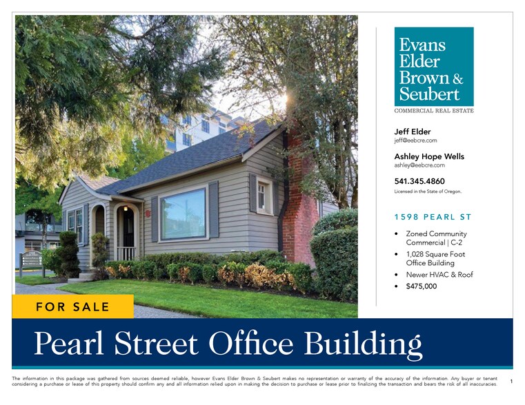 More Photos Of 1598 Pearl St, Eugene Office For Sale