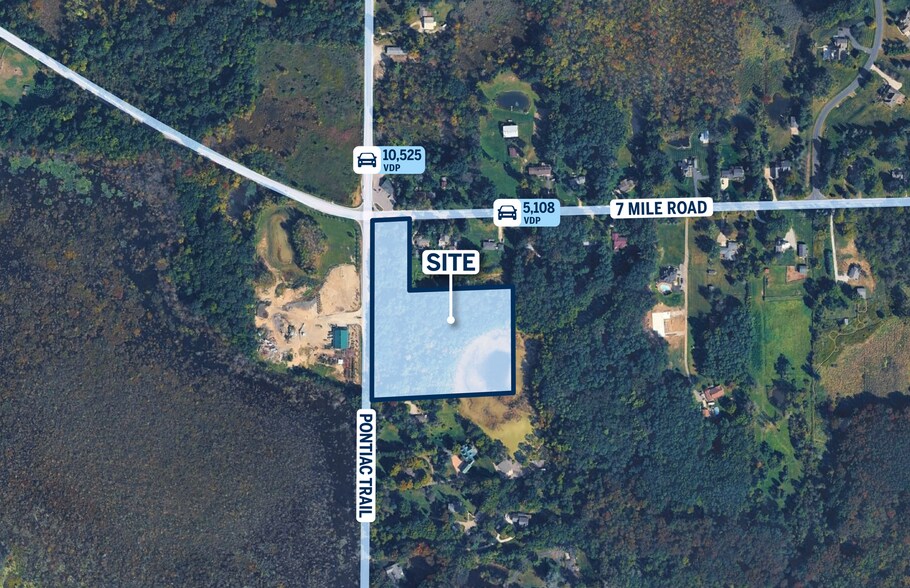 Primary Photo Of Pontiac Trl @ 7 Mi, South Lyon Land For Lease