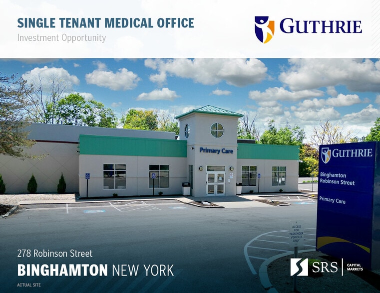 Primary Photo Of 278 Robinson St, Binghamton Medical For Sale
