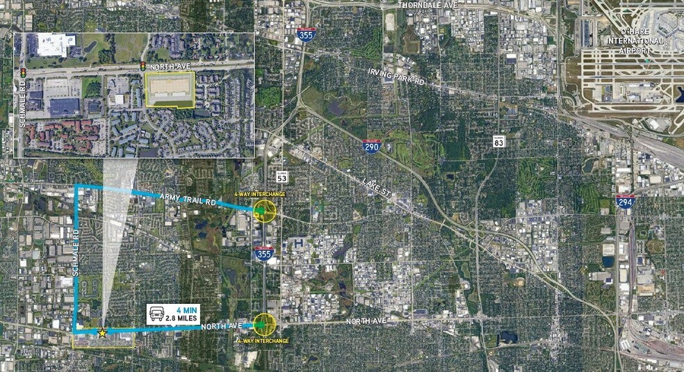 More Photos Of 1 E North Ave, Glendale Heights Warehouse For Lease