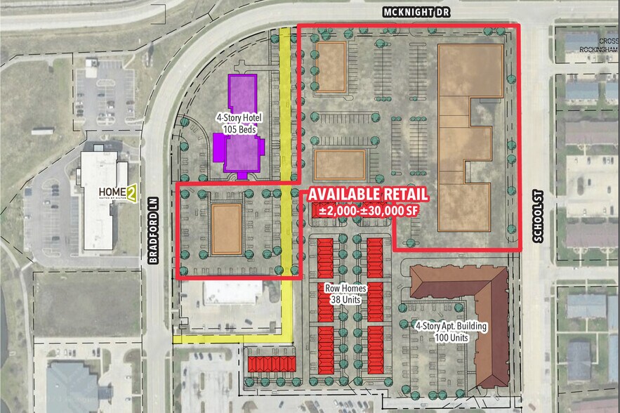 More Photos Of McKnight & Bradford Ln, Normal Freestanding For Lease