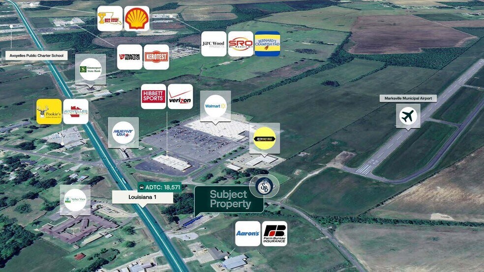 More Photos Of 7076 LA-1 Hwy, Marksville General Retail For Sale