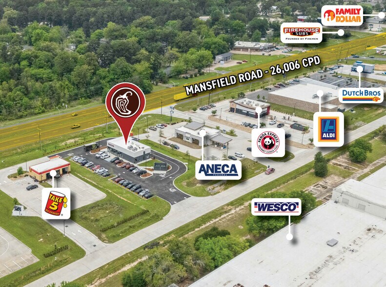 More Photos Of 9521 Mansfield rd, Shreveport General Retail For Sale