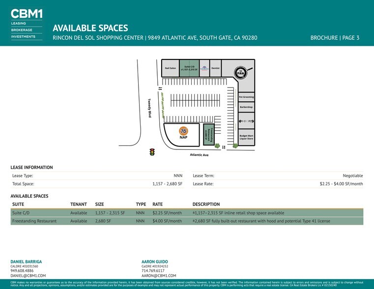 More Photos Of 9849 Atlantic Ave, South Gate Restaurant For Lease