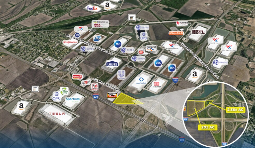 Primary Photo Of 1455 Chain of Rocks, Pontoon Beach Land For Sale