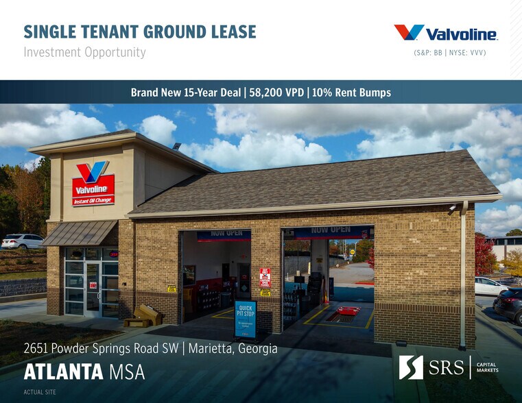 Primary Photo Of 2651 Powder Springs SW rd, Marietta Auto Repair For Sale