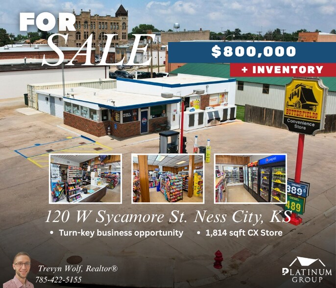 Primary Photo Of 120 W Sycamore St, Ness City General Retail For Sale