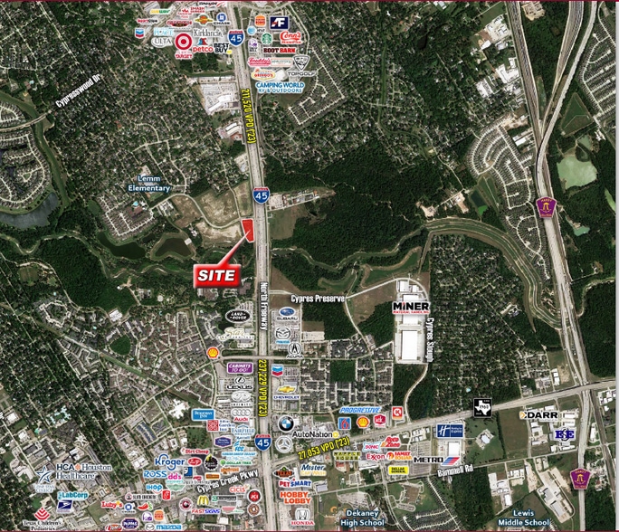 More Photos Of IH-45 @ Cypress Oaks Dr, Spring Land For Sale