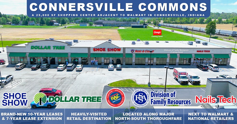 Primary Photo Of 3896-4000 Western Ave, Connersville Storefront For Sale