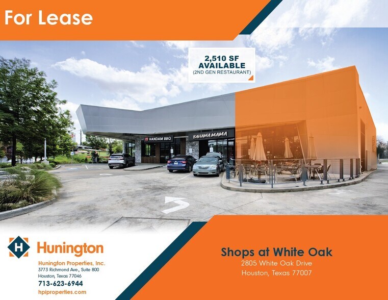 More Photos Of 2805 White Oak Dr, Houston Restaurant For Lease