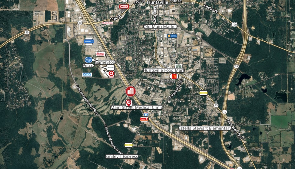 More Photos Of I-45 South, Huntsville Storefront Retail Office For Lease
