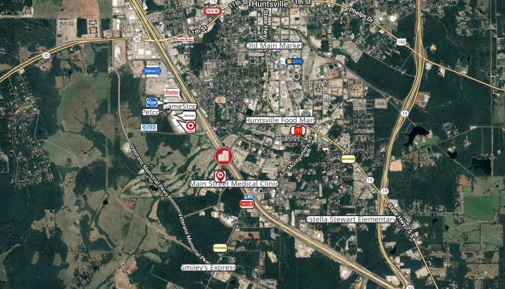 More Photos Of I-45 South, Huntsville Storefront Retail Office For Lease