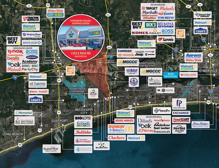 More Photos Of 1307-1355 E Pass Rd, Gulfport Storefront For Lease