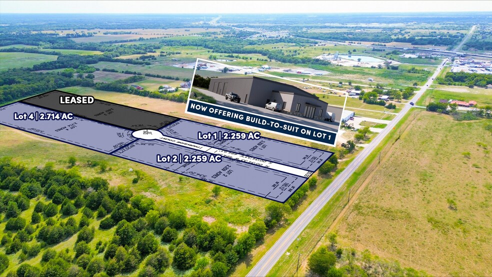 More Photos Of 1955 FM 1903 Lot 1, Caddo Mills Warehouse For Lease