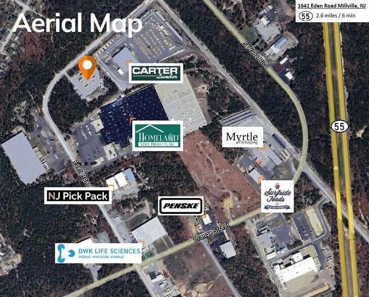 More Photos Of 1641 Eden Rd, Millville Truck Terminal For Lease