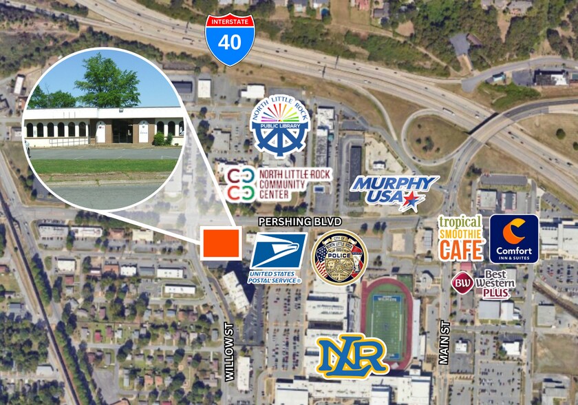 More Photos Of 324 W Pershing Blvd, North Little Rock Storefront Retail Office For Lease