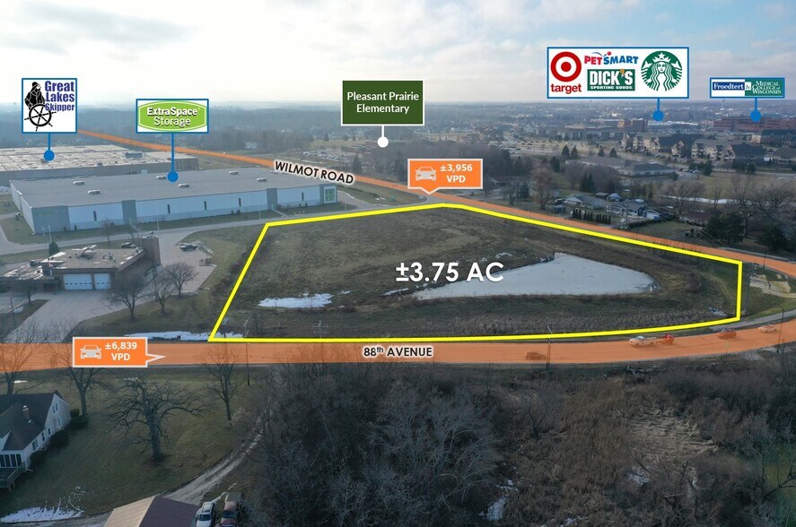 More Photos Of Adj. to Wilmot Road, Pleasant Prairie Land For Sale