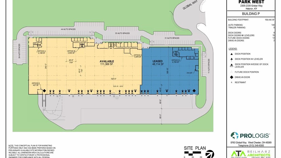 More Photos Of 2305-2335 Global Way, Hebron Warehouse For Lease