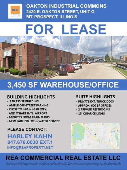 More Photos Of 2416-2420 E Oakton St, Mount Prospect Warehouse For Lease