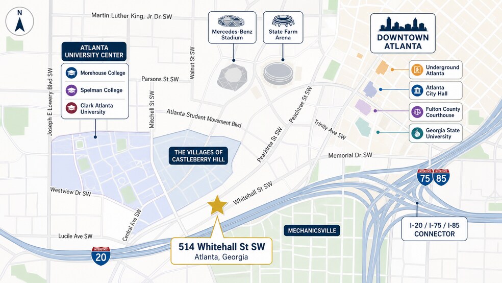 Primary Photo Of 514 Whitehall St, Atlanta Land For Lease
