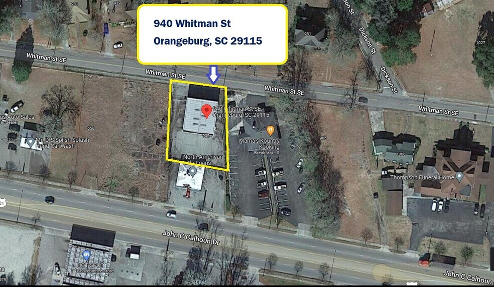 More Photos Of 940 Whitman St, Orangeburg General Retail For Sale