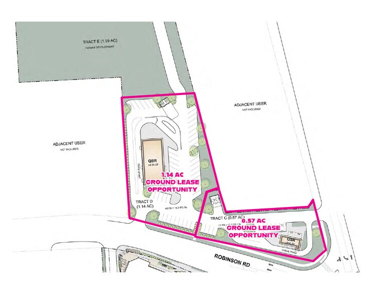 More Photos Of SWC of Robinson Rd & Hanna Rd, Oak Ridge North Land For Lease