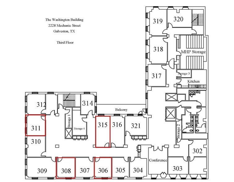 More Photos Of 2228 Mechanic St, Galveston Office For Lease