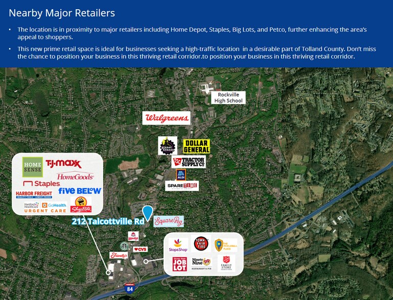 More Photos Of 212 Talcottville Rd, Vernon General Retail For Lease