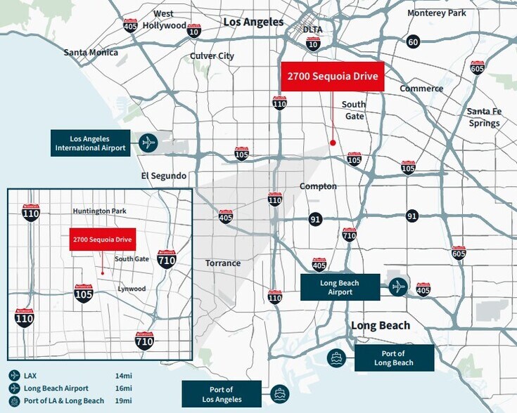 More Photos Of 2700 Sequoia Dr, South Gate Warehouse For Lease