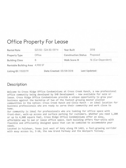 More Photos Of 5757 Flewellen Oaks Ln, Fulshear Office For Sale