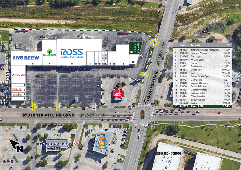 More Photos Of 16812-16880 Stuebner Airline Rd, Spring Unknown For Lease