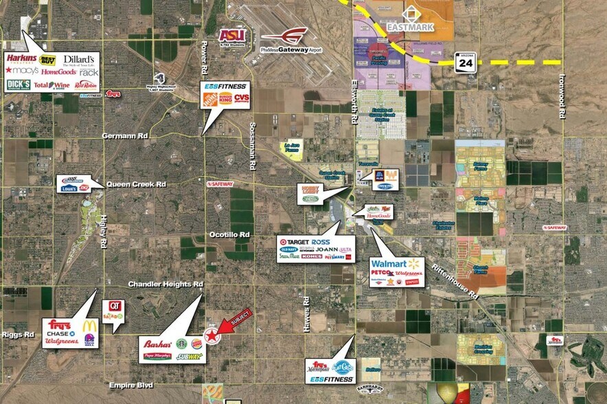 More Photos Of SEC Riggs Rd & Power Rd, Queen Creek Land For Lease