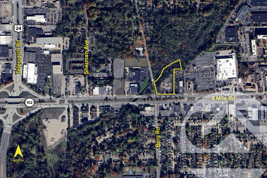 Primary Photo Of Berg Rd & W 8 Mile Rd, Southfield Land For Sale