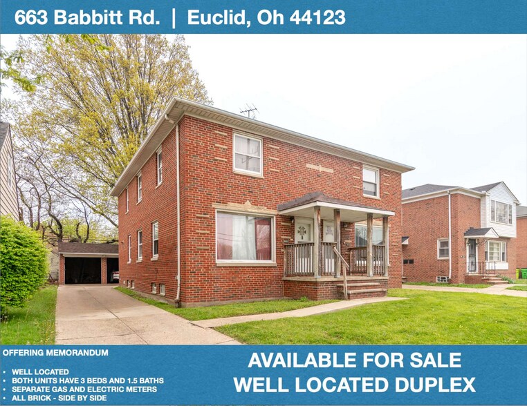 Primary Photo Of 663 Babbitt Rd, Euclid Multifamily For Sale