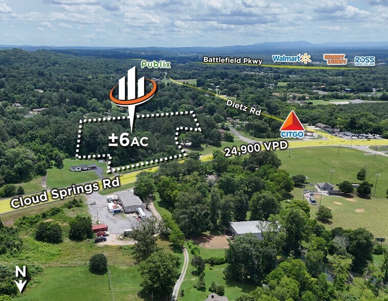 Primary Photo Of 3632 Cloud Springs Rd, Ringgold Land For Sale