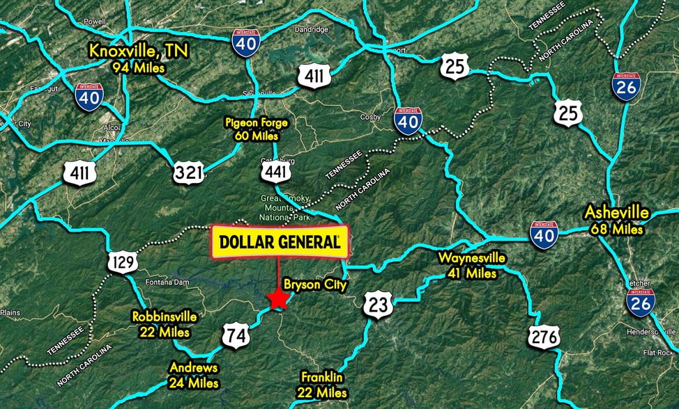 More Photos Of 7164 US-19, Bryson City General Retail For Sale