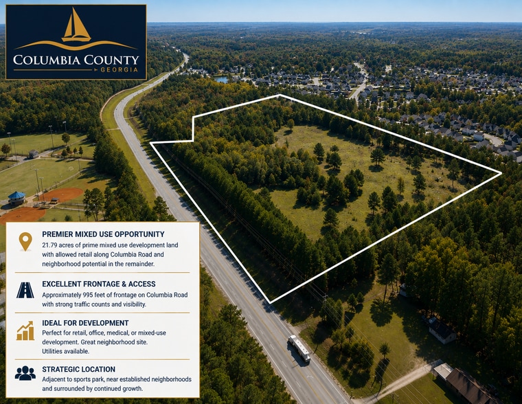 More Photos Of 5434 Columbia Road, Grovetown Land For Sale