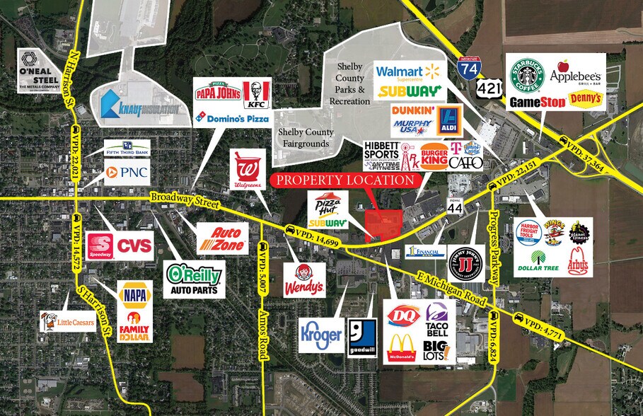 More Photos Of 1624-1644 E State Road 44, Shelbyville Unknown For Lease