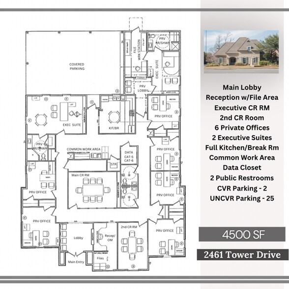 More Photos Of 2461 Tower Dr, Monroe Office For Lease